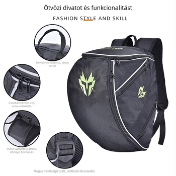Motorkerékpár sisakos hátizsák