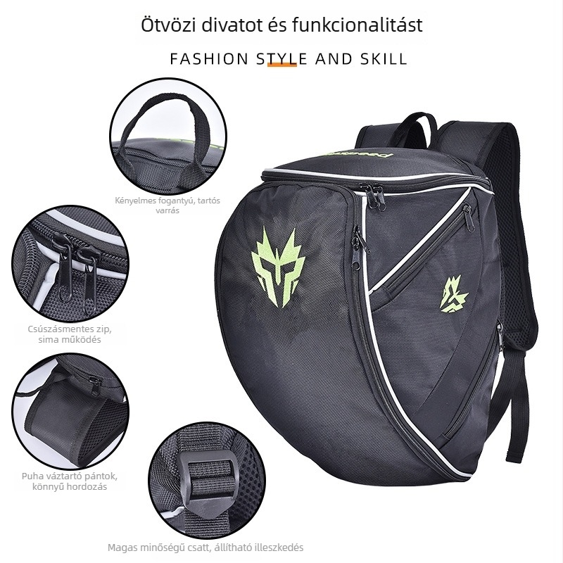 Motorkerékpár sisakos hátizsák