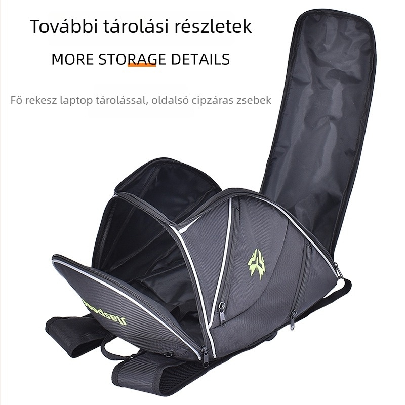 Motorkerékpár sisakos hátizsák