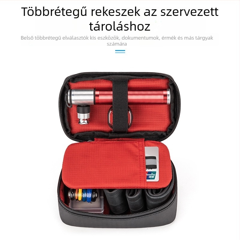 ROCES PU bőr kerékpár táska – nyereghez / hátsó üléshez, tárolás, bélés nélkül