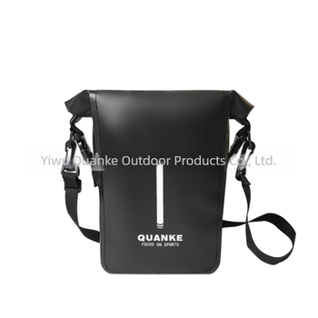Elővillás táska mountain bike-hoz, vízálló PVC, 6 L kapacitás, csomagtartóhoz rögzíthető, önállóan leválasztható