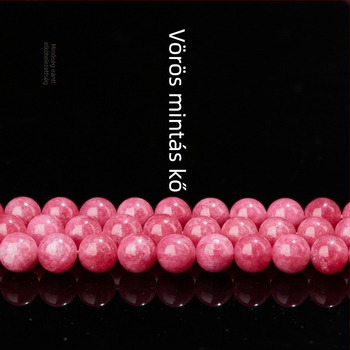 Kiegészítők: chalcedon gömbölyű gyöngyök, polírozott, nemes mintázat