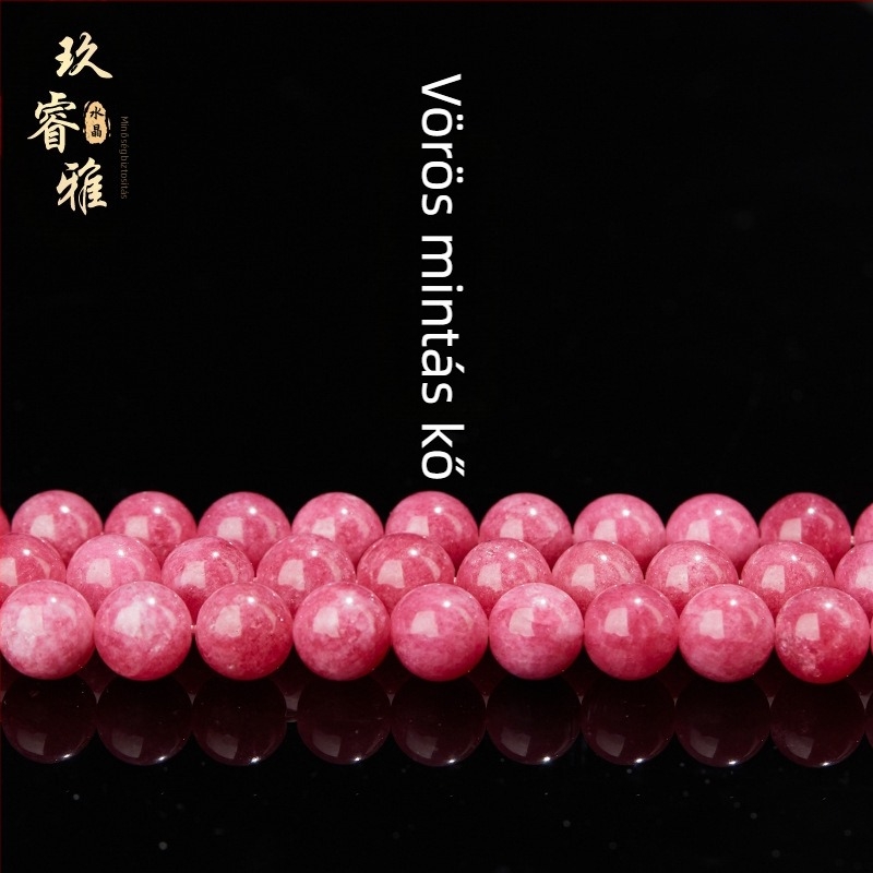 Kiegészítők: chalcedon gömbölyű gyöngyök, polírozott, nemes mintázat