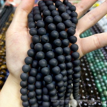 Szabad gyöngyök, matt polírozott agat, Guangzhou, 2023 tél