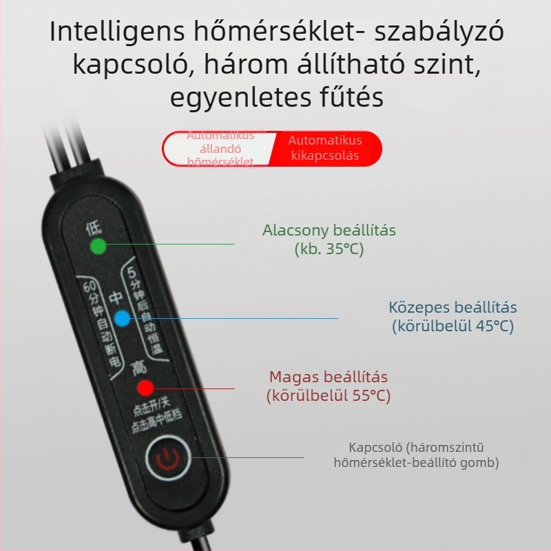 Xinpuda Fűtött kormánykesztyű elektromos járművekhez, USB tápellátás, Nylon, uniszex, felnőttek