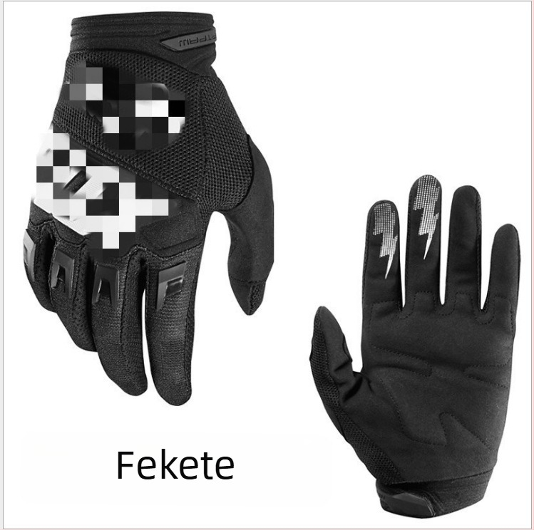Nylon kerékpáros kesztyűk felnőtteknek, terep/ MTB használatra, hosszú ujjas