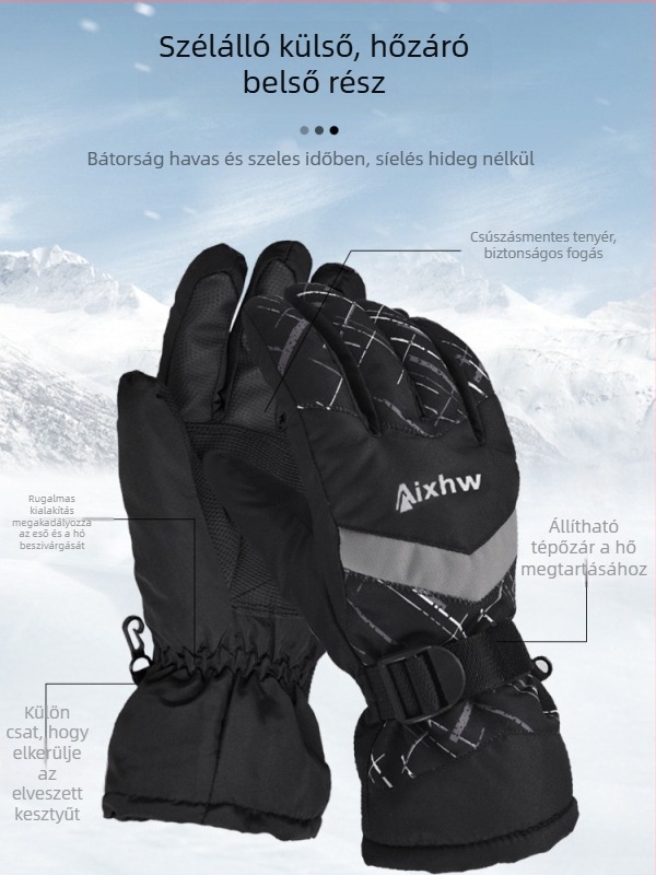 Aixhw síkesztyűk – szélálló és meleg, felnőtteknek, semleges nem