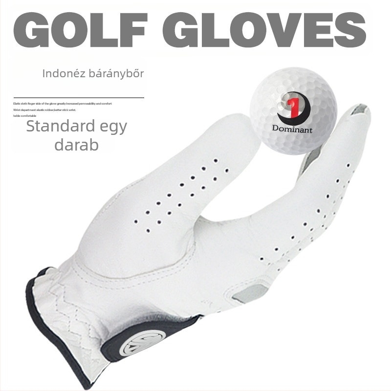 TYGOLF Golf kesztyűk férfiaknak, báránybőr, puhák, légáteresztőek, csúszásmentes, tartós