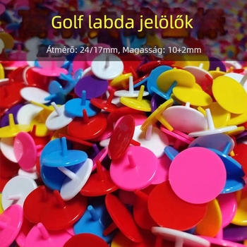 Műanyag golflabda jelző, ABS, átmérő 24/17 mm, golf kiegészítők