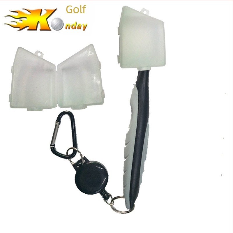 Konday golf kétoldalas klubkefe, fedéllel — műanyag, logó nyomtatás, testreszabás elérhető