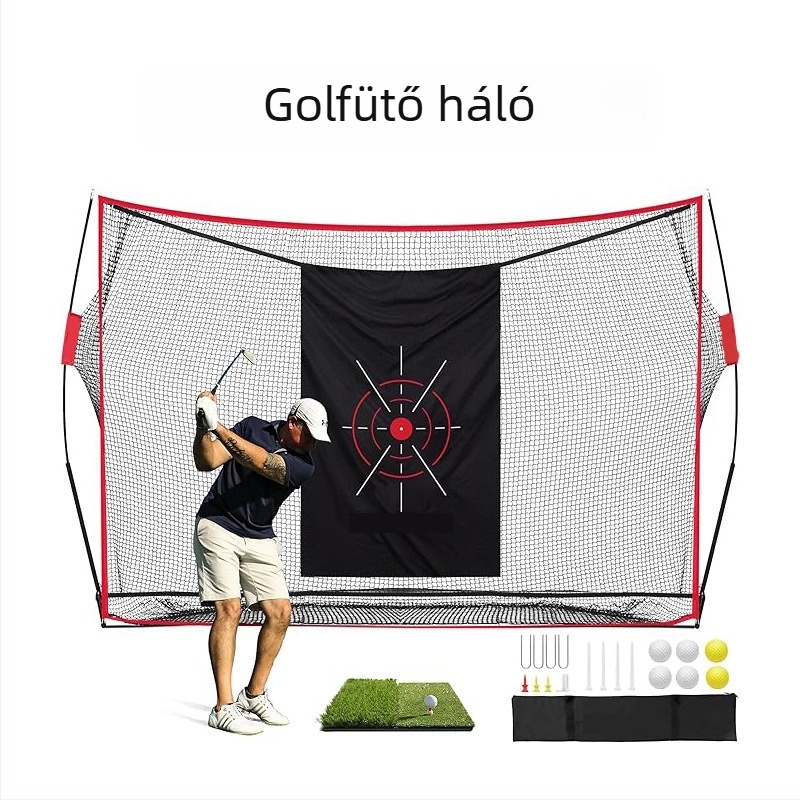 Soaring Golf edzési háló – Üvegszál + poliészter háló, logónyomtatás elérhető, testreszabás elérhető