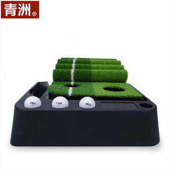 Qingzhou Golf Edzőeszköz – Beltéri golf gyepes felület и mini műanyag putter edzés
