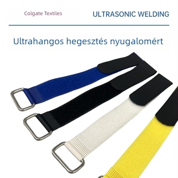 Színes Velcro-szalagok a vezetékek rendezésére, fordított csattal