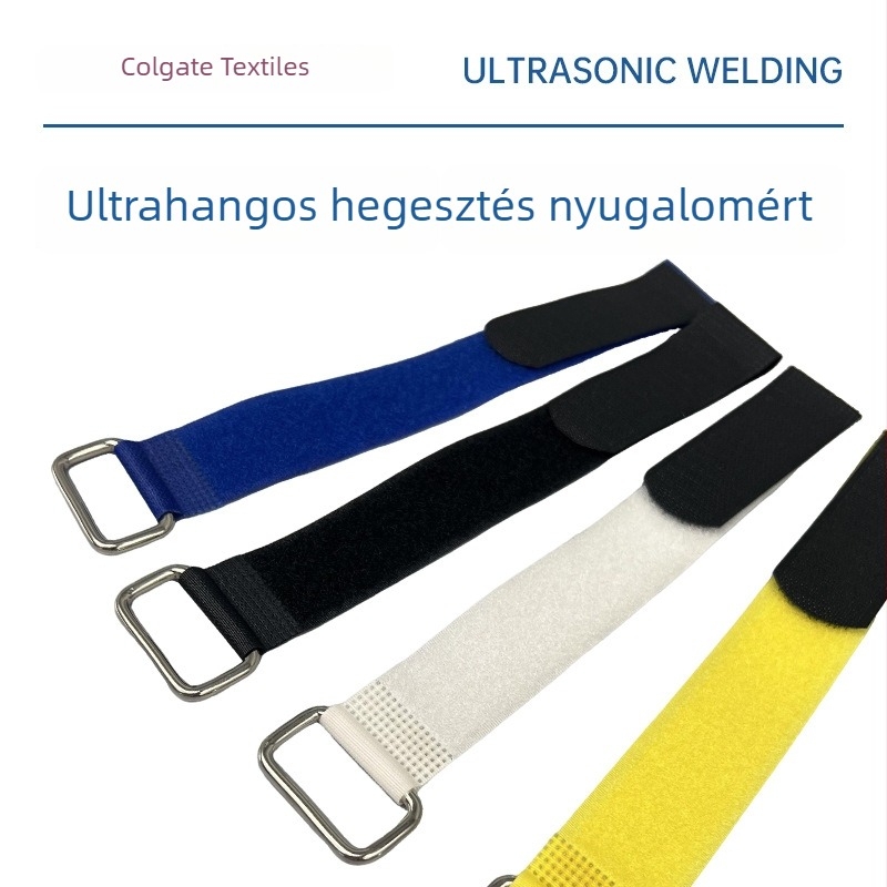 Színes Velcro-szalagok a vezetékek rendezésére, fordított csattal