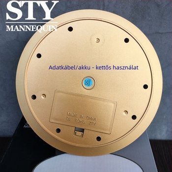 360° elektromos forgó ékszerkijelző állvány videózáshoz, modell alap; Anyag: PP; Eredet: Guangzhou; Stílus: High-end; Listázás: Ősz 2022