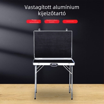 Alumínium ékszerkijelző doboz – hordozható, rekreációs stílus, kemény kivitel