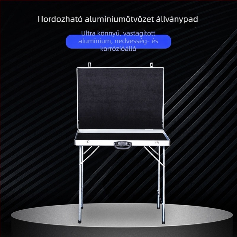 Alumínium ékszerkijelző doboz – hordozható, rekreációs stílus, kemény kivitel