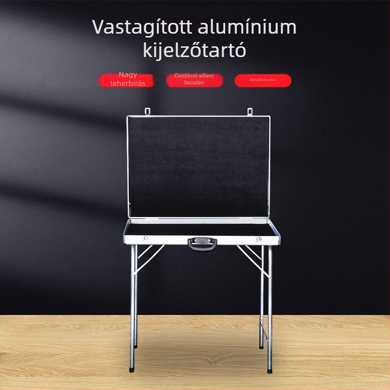 Alumínium ékszerkijelző doboz – hordozható, rekreációs stílus, kemény kivitel