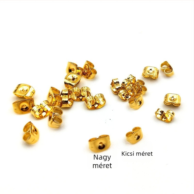 Titán acélból készült füldugó pillangó dizájnnal: pillangódugó és pillangócsat, könnyű polírozott felülettel - Fannah Jewelry