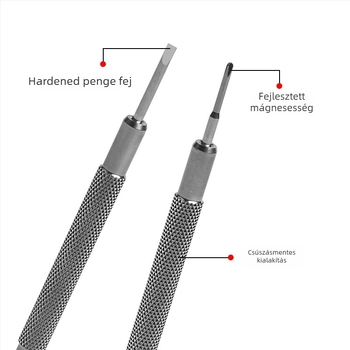 Time Chi óracsavaró készlet – nikkelekrom acél pengék, szerszámacél markolat, nem mágneses, szigetelés nélküli