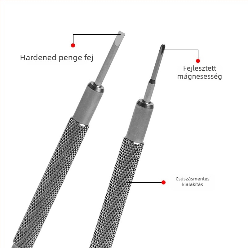Time Chi óracsavaró készlet – nikkelekrom acél pengék, szerszámacél markolat, nem mágneses, szigetelés nélküli