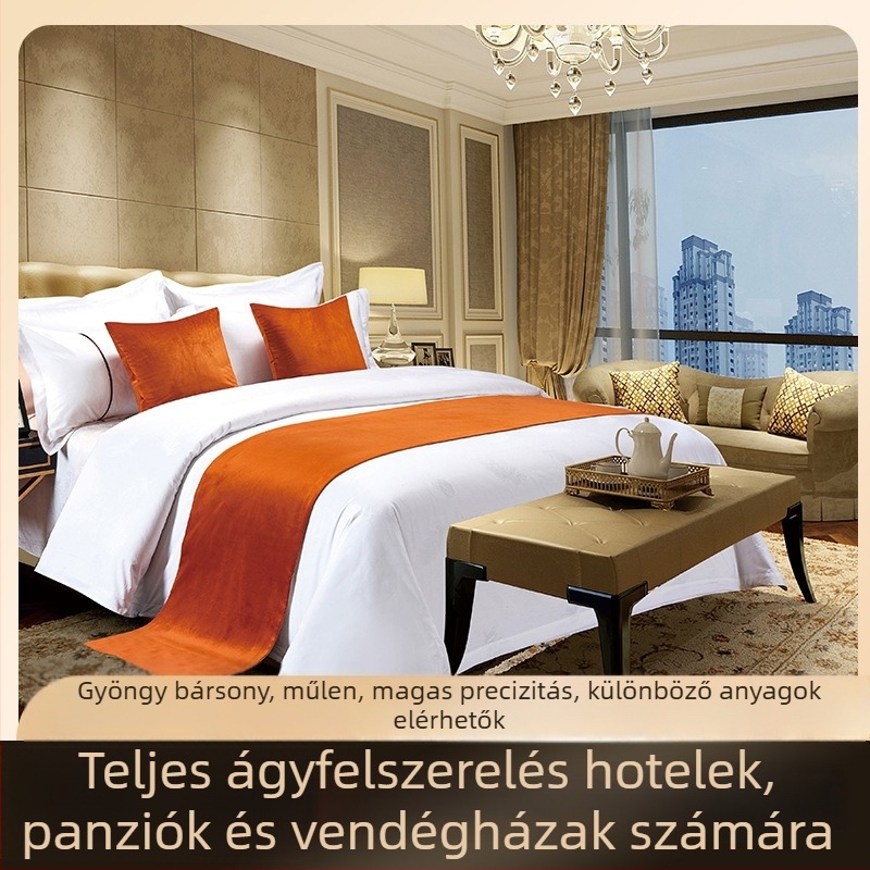 Szállodai ágytakaró futó csíkos mintával, poliészter, japán stílus, testreszabás és logó nyomtatás