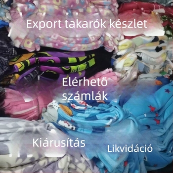 Poliészter plüss takaró, téli, pastoriális stílus, 300 g tömeg, zsugorodás 2-5%