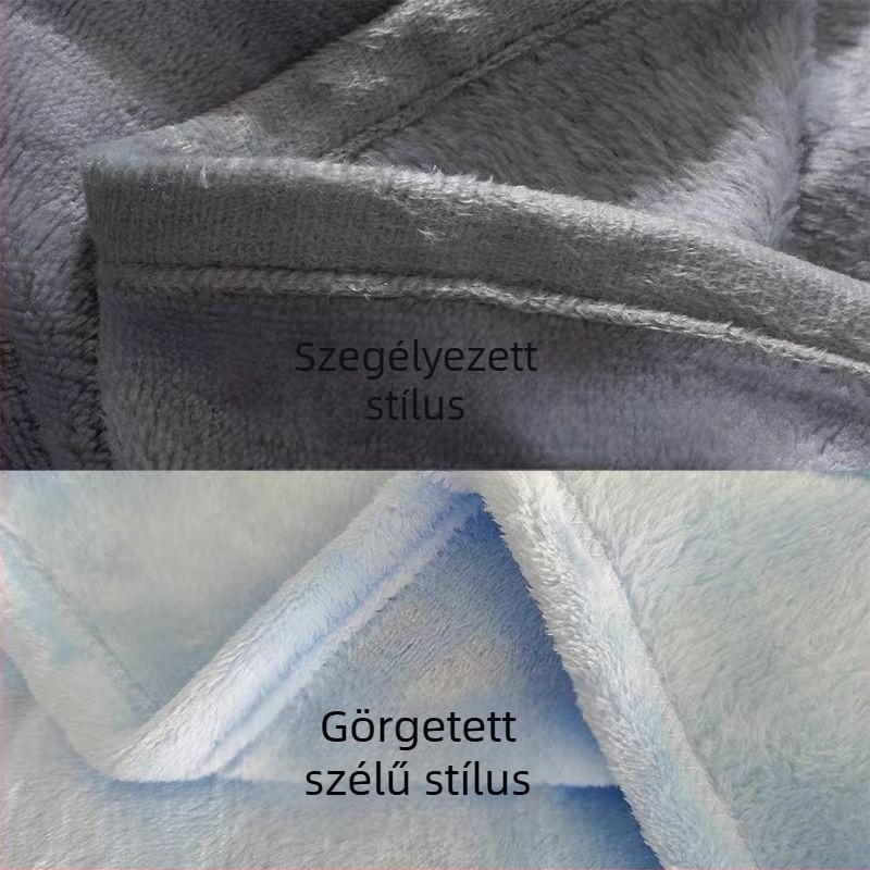 Kis korallplüss takaró a téli kollégiumi szobákhoz és irodához, egyszemélyes kanapéra