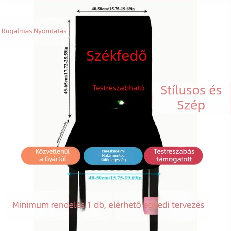 Székfedő poliészterből, geometriai mintával, modern minimalist stílus, kopásálló és porálló