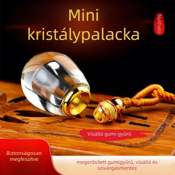 Nyaklánc üreges üvegmedállal, nyitható kristályüveg tároló — kézzel készült, márka Ruirui, modell 3283093