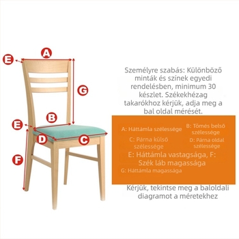 Szállodai székhuzat, poliészter, modern minimalista stílus, foltálló, vízálló, olajálló, ideális szállodák és éttermek számára