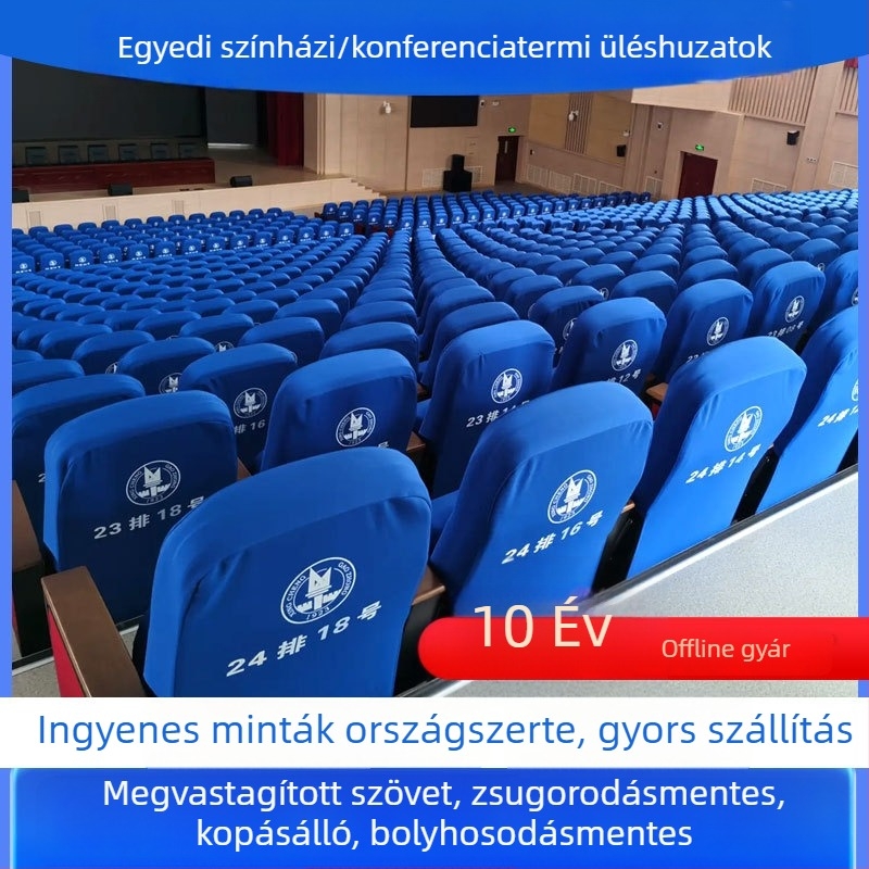 Egyedi mozi- és konferenciatermi székhuzat logónyomtatással, szállodai bankett termekhez