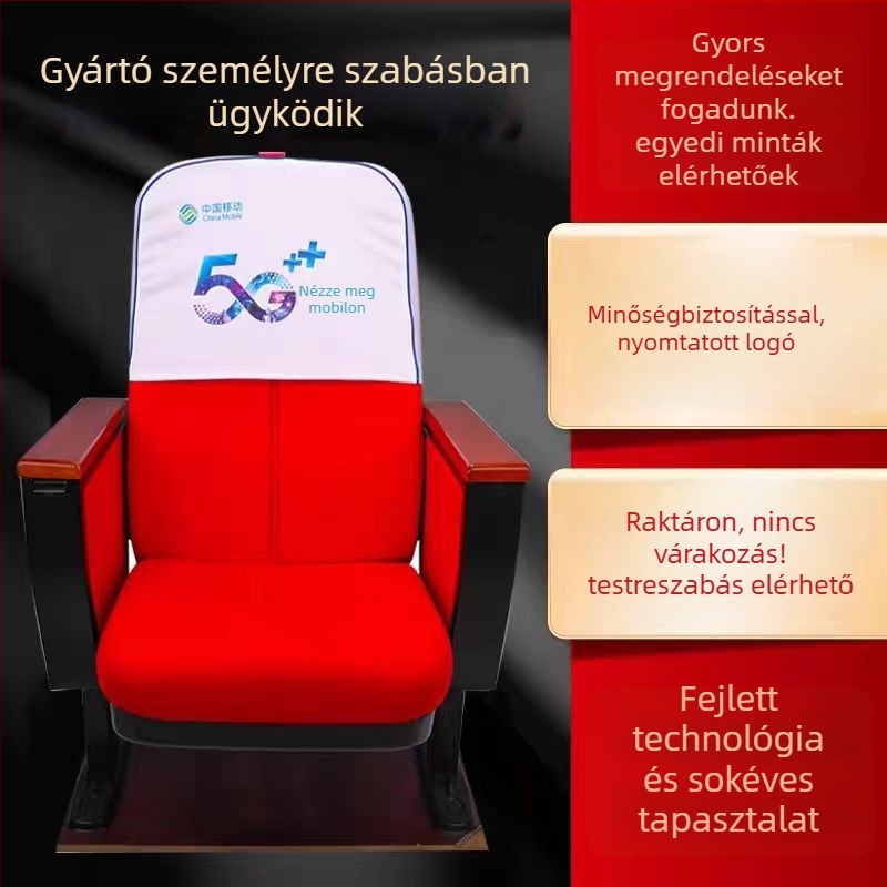 Mozis, iskolai és konferenciatermi szék háttámla huzat készlet – poliészter, spandex anyag, könnyű luxus stílus, téglalap alakú