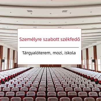 Székfedő poliészterből – modern egyszerű stílus, logónyomtatás, licencelhető magánmárkák