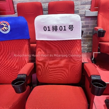 Székfedél, poliészter elasztikus szövet (90% poliészter, 10% spandex), ovális alak, szállodai használatra, egyedi kivitel, üzleti stílus