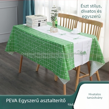 PEVA asztalterítő (Anyag: PEVA; Forma: téglalap; Por- és olajálló; Skandináv stílus)