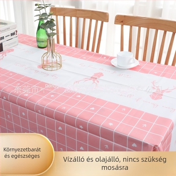 PEVA asztalterítő (Anyag: PEVA; Forma: téglalap; Por- és olajálló; Skandináv stílus)