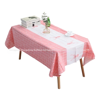 PEVA asztalterítő (Anyag: PEVA; Forma: téglalap; Por- és olajálló; Skandináv stílus)