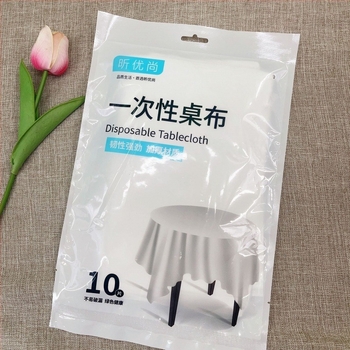 Egyszer használatos PVC asztalterítő, alkalmas kerek és négyszögletes asztalokhoz, hópehely mintázat, modern minimalista stílus