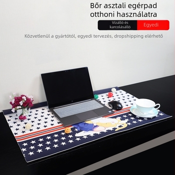 Yicai PU bőr vízálló, csúszásmentes, téglalap alakú íróasztali pad egérpad, nordic stílus