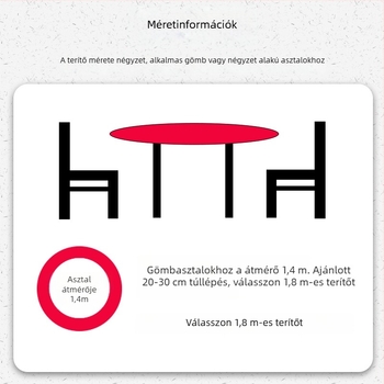 Egyszer használatos műanyag asztalterítő, vízálló és olajálló, vastagított, négyszög/téglalap alakú, szállodák és éttermek számára.