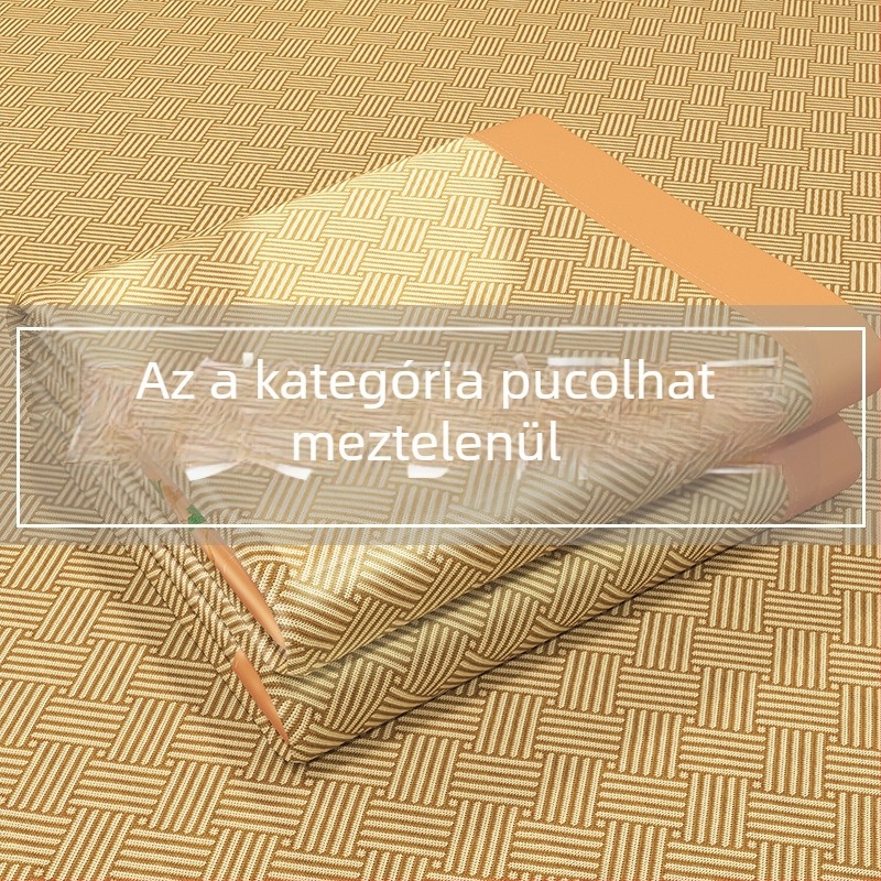 Jégselyem matrac – hímzett szövés, kémiai rost, kínai stílus, téli–nyári kettős használat