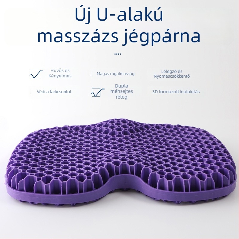 3D méhsejt-szerkezetű gél ülőpárna, hűtés és fűtés funkcióval