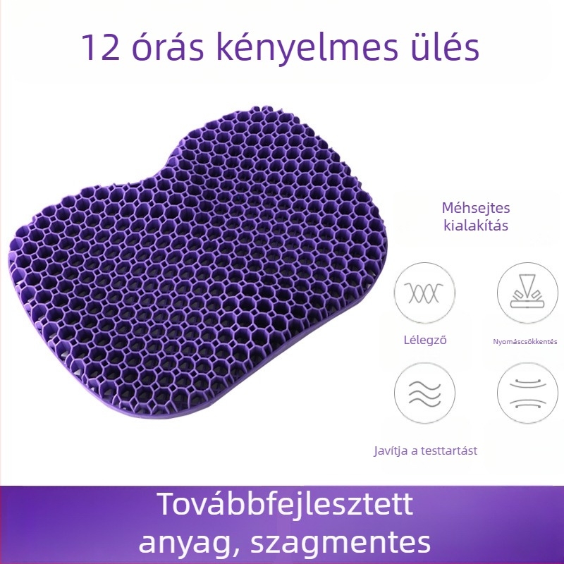 3D méhsejt-szerkezetű gél ülőpárna, hűtés és fűtés funkcióval