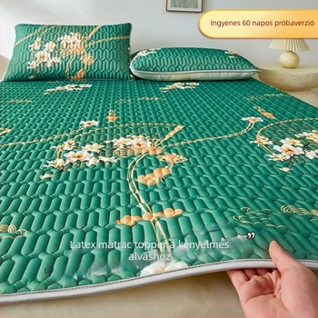 Nyári latex hűtő matrac háromdarabos készlet, összecsukható és géppel mosható, puha kollégiumi matrac (Termék kódja: Other; Anyag: mű latex; Szövés: nyomtatás; Latex-tartalom: 70% alatt; Stílus: INS)