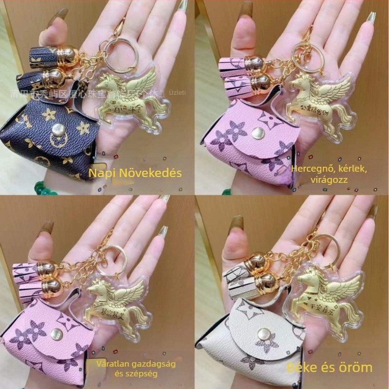 Kulcstartó - bőr, 999 finom arany, modern egyszerű stílus, ajándéknak (Bőr; 999 finom arany; Modern egyszerű stílus; Ajándéknak)