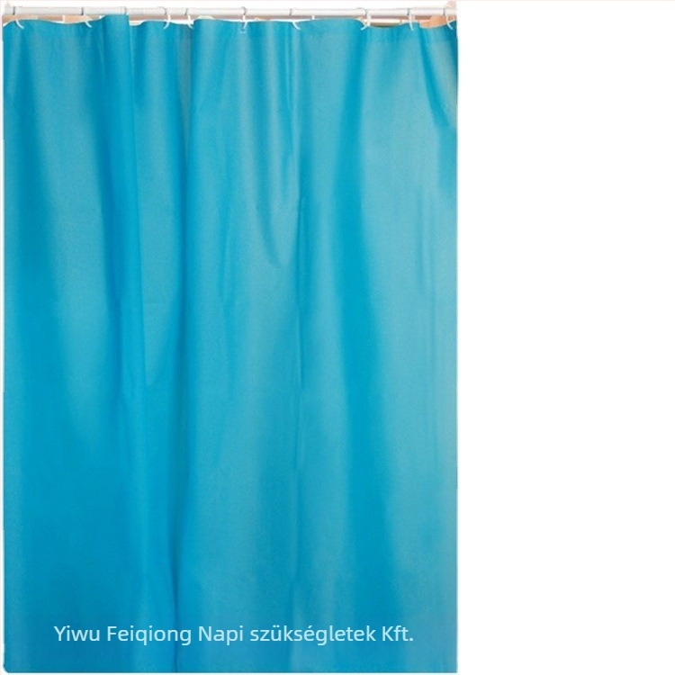 Zuhanyfüggöny PEVA, egyszerű modern stílus, egyszínű minta, kampóval
