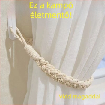 Ragasztó falikampó, fúrás nélkül — műanyag, egyetlen kampó, teherbírás 3–5 kg, modern minimalista stílus