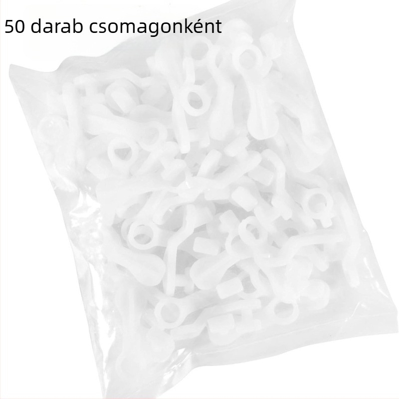 Függönycsínes görgő, műanyag, 50 darabos csomagolásban, függönyökhez