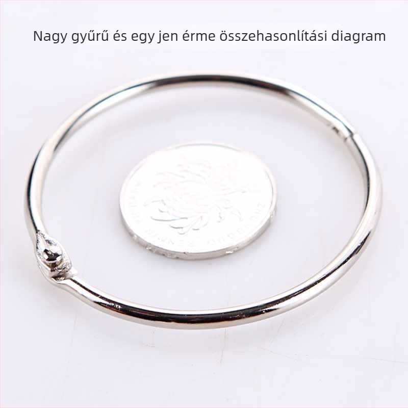 Réz zuhanyfüggönygyűrű, egylökhorgos, modern minimalista stílus